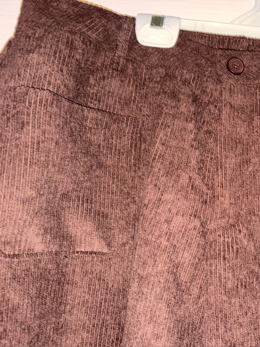 SHEIN Brown Corduroy Button-front women’s corduroy pants